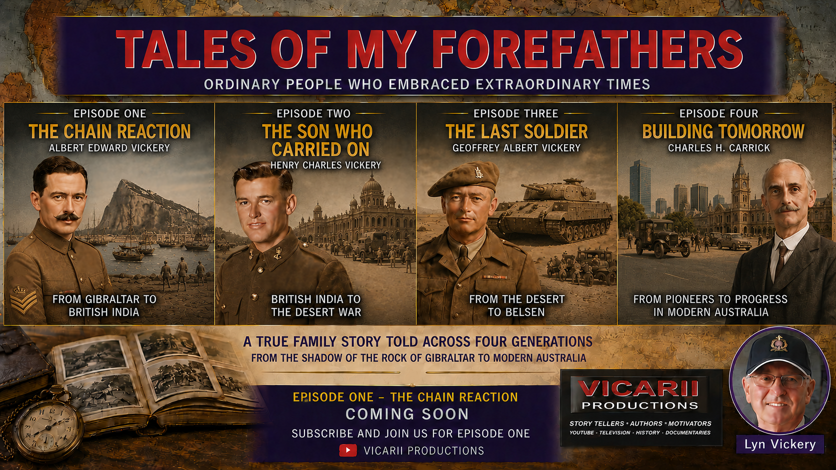 Tales of Our Forefathers four-part family-history documentary series.